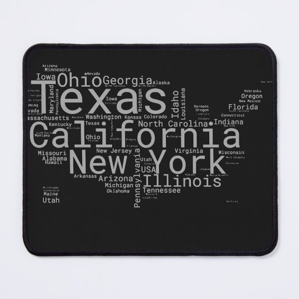 Item preview, United States Typography USA States designed and sold by MyDearWorld.