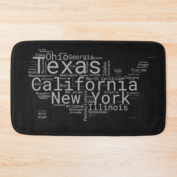Item preview, United States Typography USA States designed and sold by MyDearWorld.