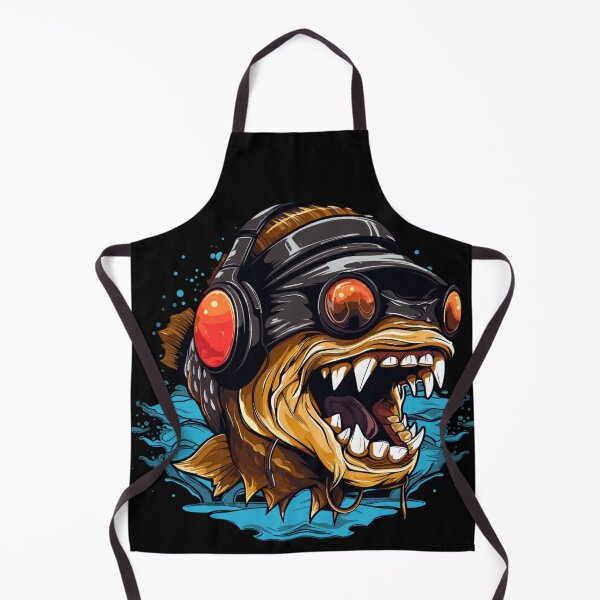Item preview, Hardbass Fish With Rave Music Headphones  designed and sold by PiggyBoxer.
