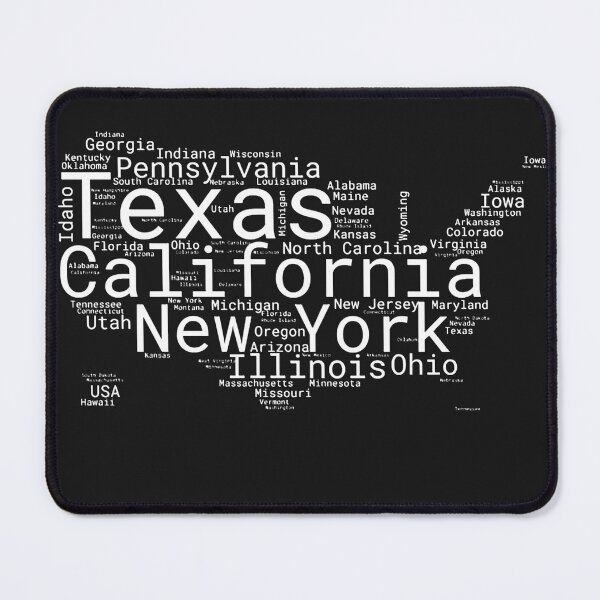 Item preview, United States Typography USA States designed and sold by MyDearWorld.