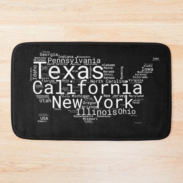 Item preview, United States Typography USA States designed and sold by MyDearWorld.