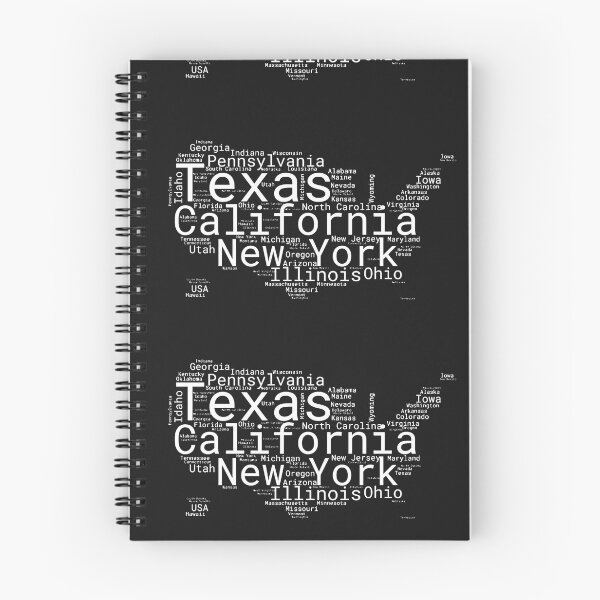 Item preview, United States Typography USA States designed and sold by MyDearWorld.