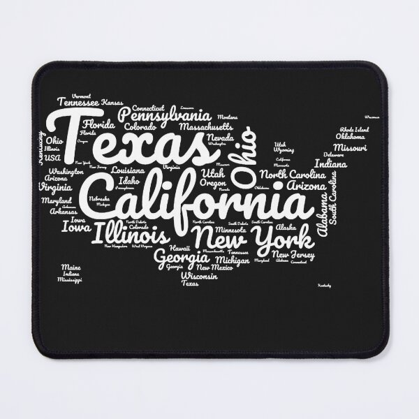 Item preview, United States Typography USA States designed and sold by MyDearWorld.