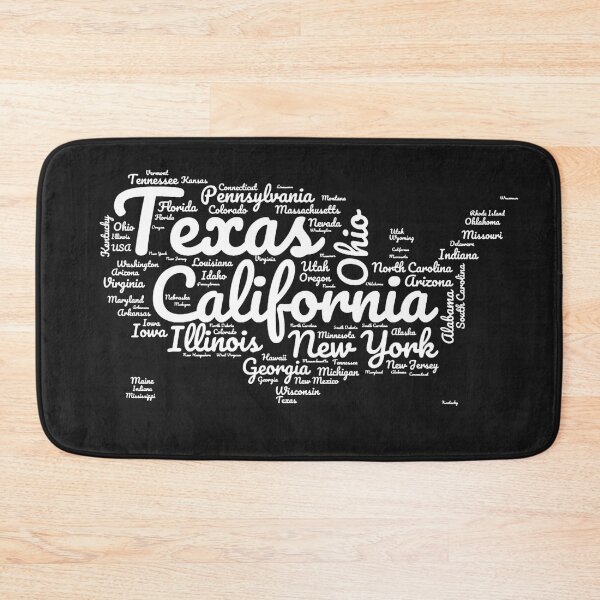 Item preview, United States Typography USA States designed and sold by MyDearWorld.
