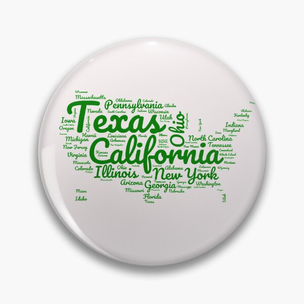 Item preview, United States Typography USA States designed and sold by MyDearWorld.