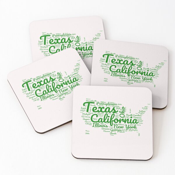Item preview, United States Typography USA States designed and sold by MyDearWorld.