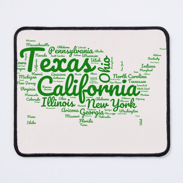 Item preview, United States Typography USA States designed and sold by MyDearWorld.
