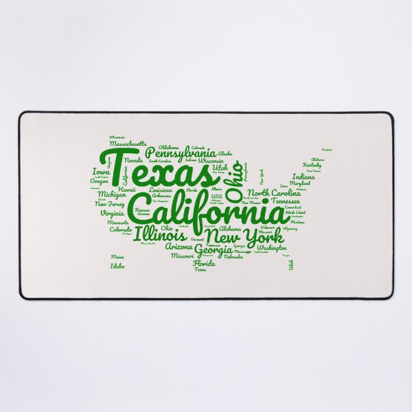 Item preview, United States Typography USA States designed and sold by MyDearWorld.