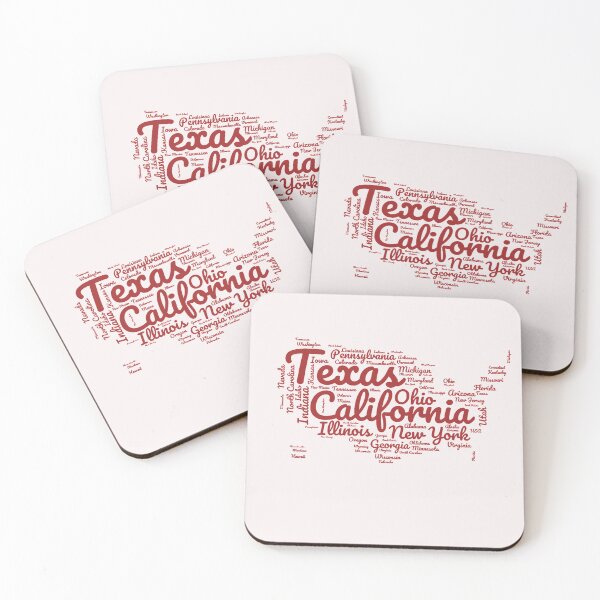 Item preview, United States Typography USA States designed and sold by MyDearWorld.