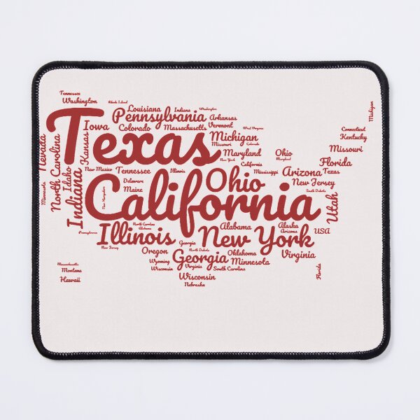 Item preview, United States Typography USA States designed and sold by MyDearWorld.