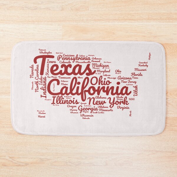 Item preview, United States Typography USA States designed and sold by MyDearWorld.