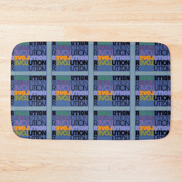 Item preview, Revolution word pun wordplay typography themed colorfull design designed and sold by ironpalette.