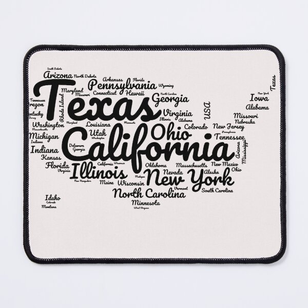 Item preview, United States Typography USA States designed and sold by MyDearWorld.