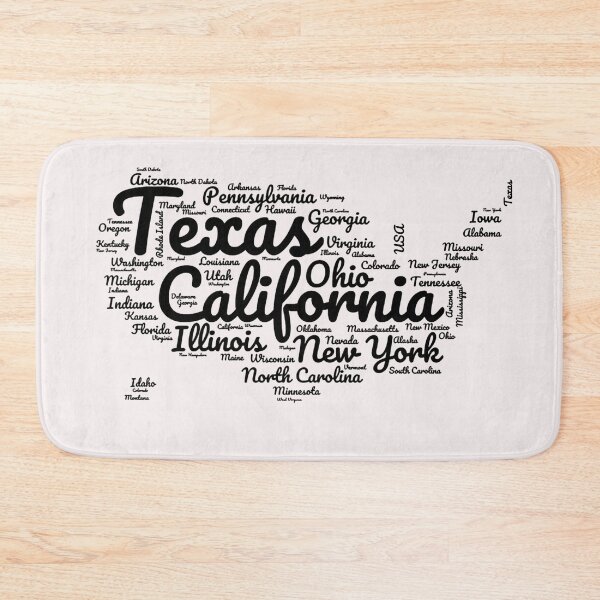 Item preview, United States Typography USA States designed and sold by MyDearWorld.
