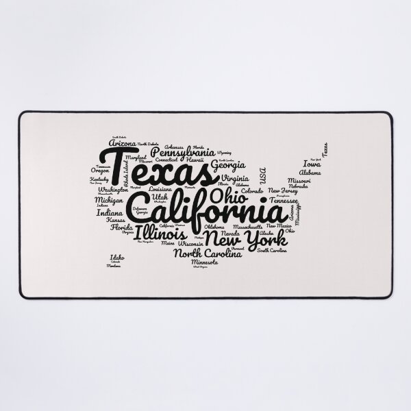 Item preview, United States Typography USA States designed and sold by MyDearWorld.