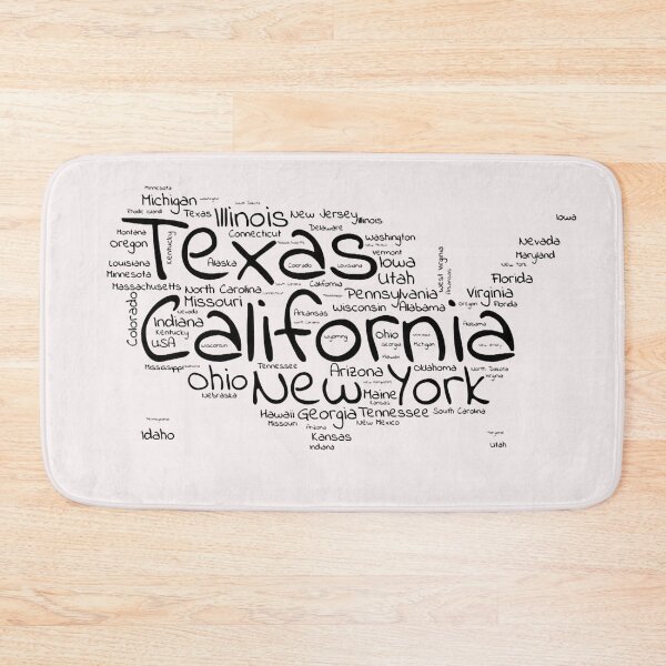 Item preview, United States Typography USA States designed and sold by MyDearWorld.