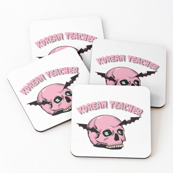Item preview, Korean teacher halloween skull designed and sold by language-des.