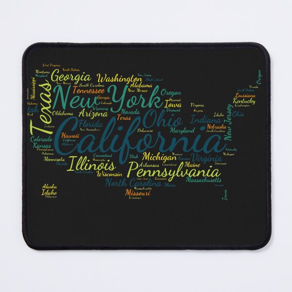 Item preview, Copy of United States Typography USA States designed and sold by MyDearWorld.