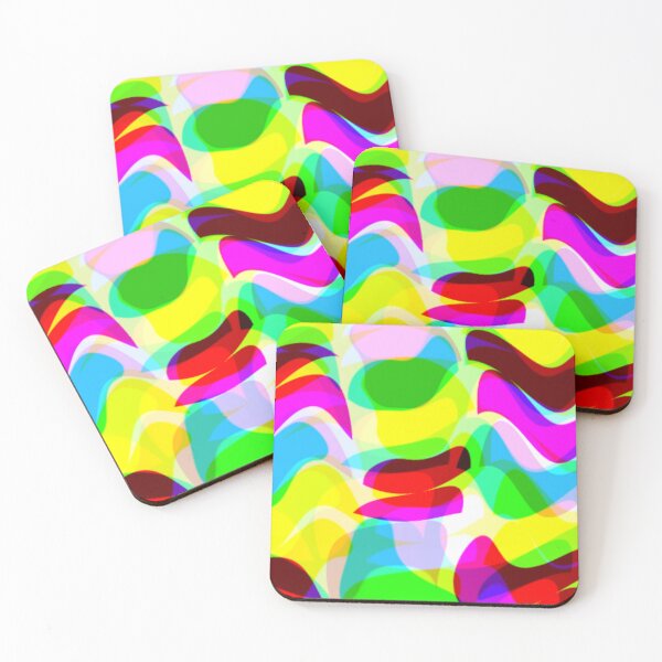 Item preview, Geometric beans colourful pattern  designed and sold by TheRightHonMP.