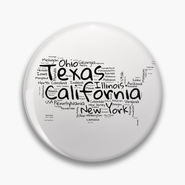 Item preview, United States Typography USA States designed and sold by MyDearWorld.