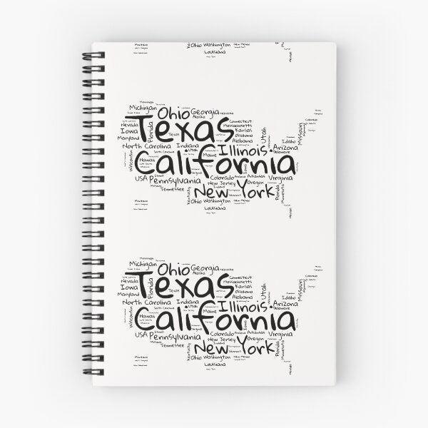 Item preview, United States Typography USA States designed and sold by MyDearWorld.