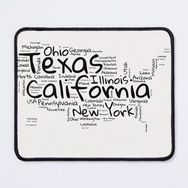 Item preview, United States Typography USA States designed and sold by MyDearWorld.