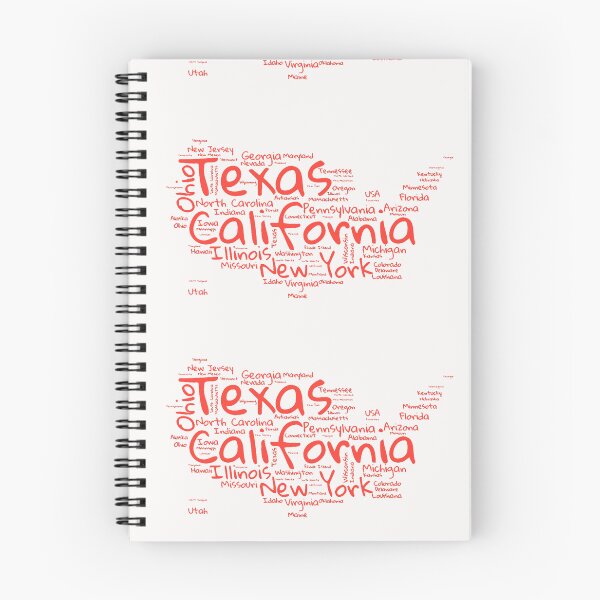 Item preview, United States Typography USA States designed and sold by MyDearWorld.