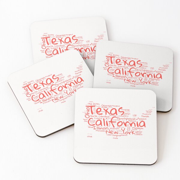 Item preview, United States Typography USA States designed and sold by MyDearWorld.