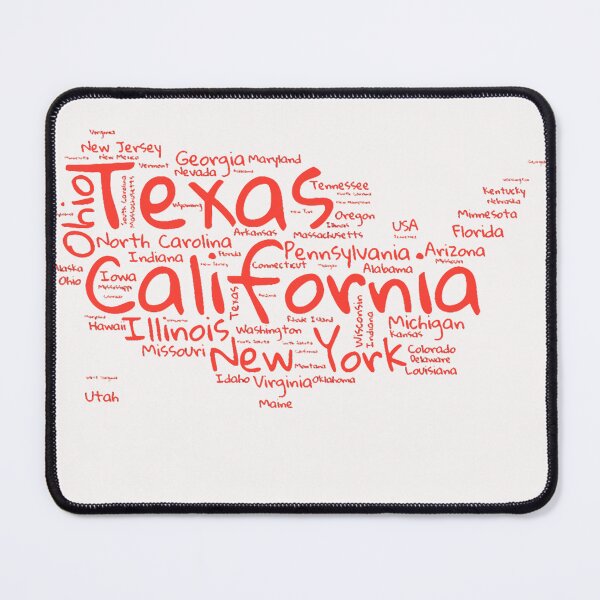 Item preview, United States Typography USA States designed and sold by MyDearWorld.