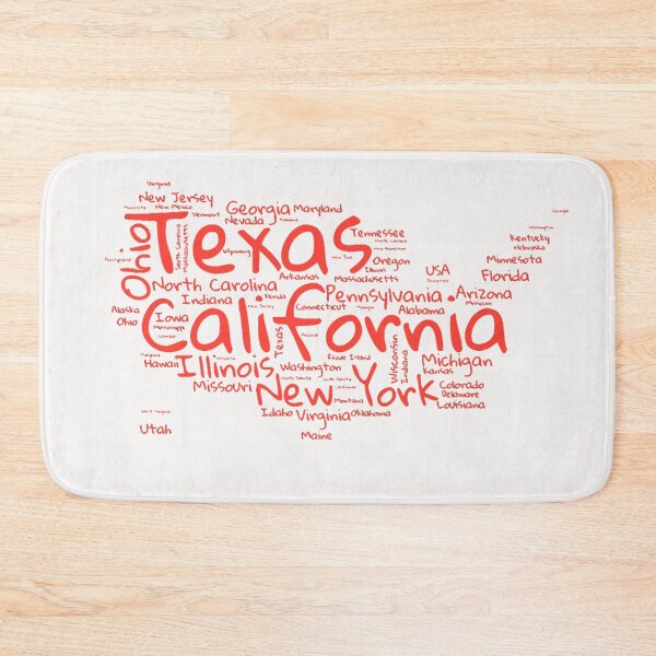 Item preview, United States Typography USA States designed and sold by MyDearWorld.