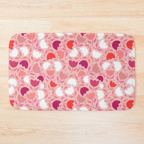 Item preview, Bright vibrant floral flowers pattern SJ Pink designed and sold by Nicola-Rowe.