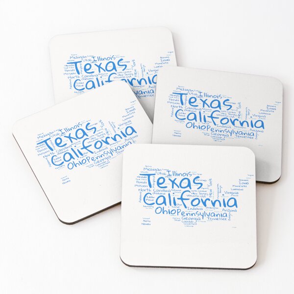 Item preview, United States Typography USA States designed and sold by MyDearWorld.