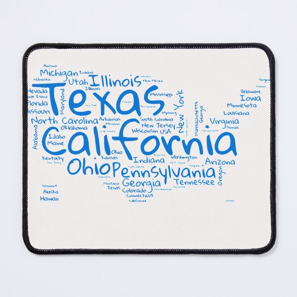 Item preview, United States Typography USA States designed and sold by MyDearWorld.