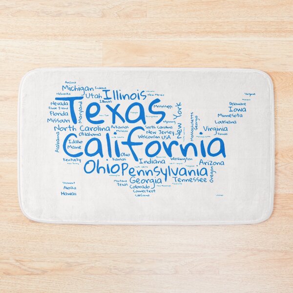 Item preview, United States Typography USA States designed and sold by MyDearWorld.