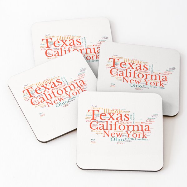 Item preview, United States Typography USA States designed and sold by MyDearWorld.