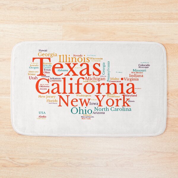 Item preview, United States Typography USA States designed and sold by MyDearWorld.