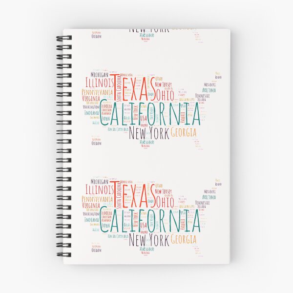 Item preview, United States Typography USA States designed and sold by MyDearWorld.