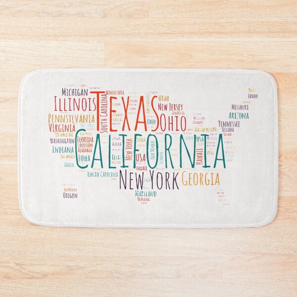 Item preview, United States Typography USA States designed and sold by MyDearWorld.