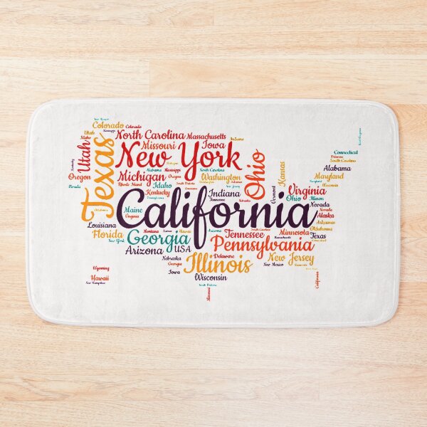 Item preview, United States Typography USA States designed and sold by MyDearWorld.