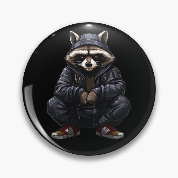 Item preview, Hardbass Slav Squat Raccoon With  designed and sold by PiggyBoxer.