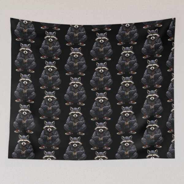 Item preview, Hardbass Slav Squat Raccoon With  designed and sold by PiggyBoxer.