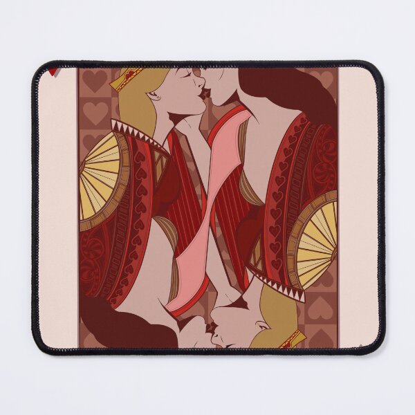 Item preview, queen of hearts card women kissing designed and sold by lulustratton.