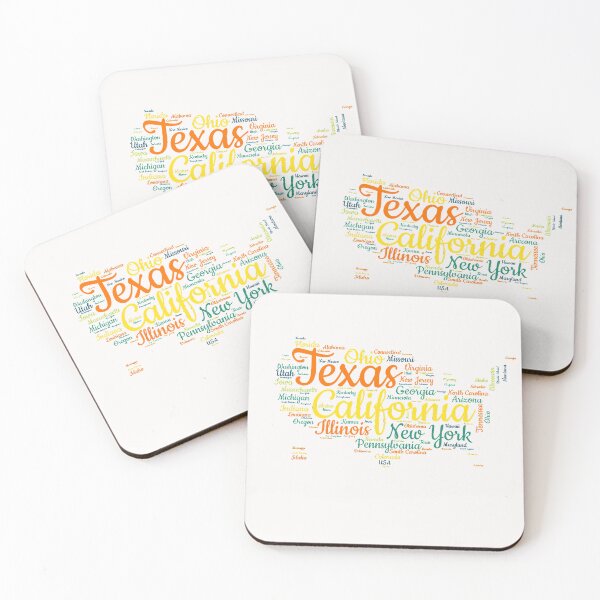Item preview, United States Typography USA States designed and sold by MyDearWorld.