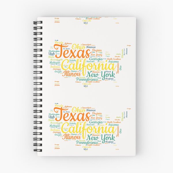 Item preview, United States Typography USA States designed and sold by MyDearWorld.