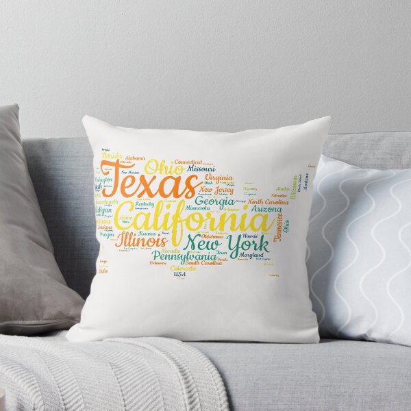 Item preview, United States Typography USA States designed and sold by MyDearWorld.