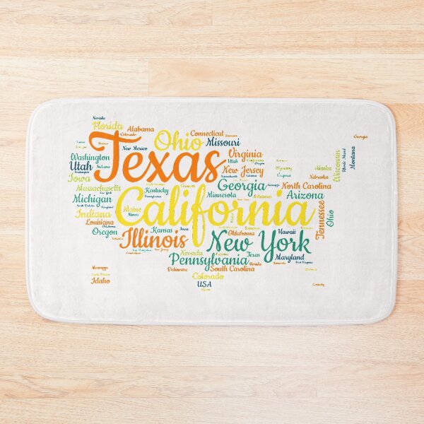 Item preview, United States Typography USA States designed and sold by MyDearWorld.