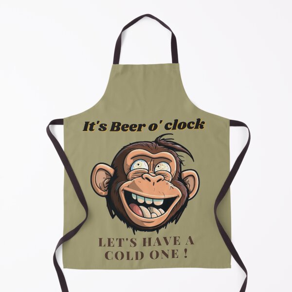 Item preview, It's Beer o Clock chimp designed and sold by Ellimade.