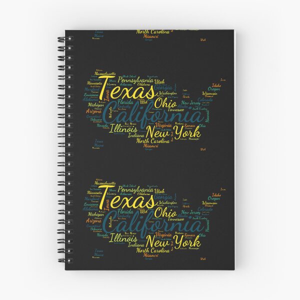 Item preview, United States Typography USA States designed and sold by MyDearWorld.