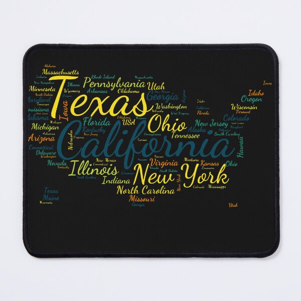 Item preview, United States Typography USA States designed and sold by MyDearWorld.