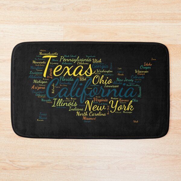 Item preview, United States Typography USA States designed and sold by MyDearWorld.